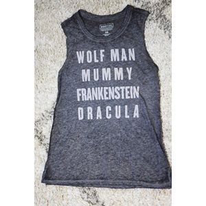 Universal Studios Monsters Burn out tank top
